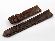 Strap Band Leather Crocodile Marrone Caramello 18/16mm Accessori Ricambi Unisex