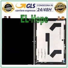 DISPLAY LCD PER MICROSOFT SURFACE PRO 7 1866 VERS 02 TOUCH SCHERMO MONITOR VETRO