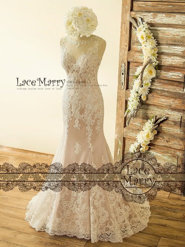 Abito sposa vintage - abito, blush