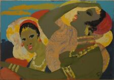 Salvatore Fiume - serigrafia / broccato - cm. 45 x 65 s/Z