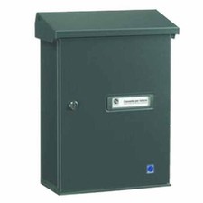 Cassetta Lettere Acciaio Verniciato Grigio Tetto Apribile  10-517 Silmec