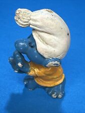 PIGRONE DORMIGLIONE 4,5 CM  PUFFI SMURFS VINTAGE PUFFO