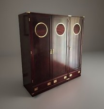 Armadio stile marina in mogano