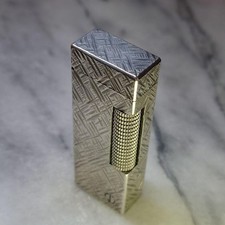 Accendino a gas Dunhill Rolla vintage argento marca fiorentina d funzionante