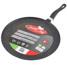 Roch Guss Grand Chef Padella per Griglia in Crepe Made in Italy Misura Grande 32 cm
