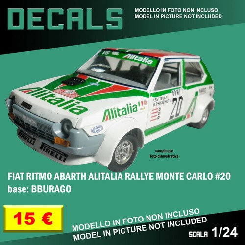 Decals repro fiat ritmo abarth - decals,