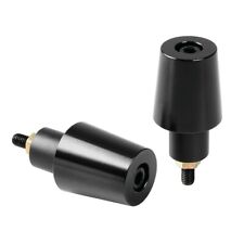 COPPIA STABILIZZATORI NERI PER MOTO CONTRAPPESI BILANCIERI MANUBRIO ALLUMINIO