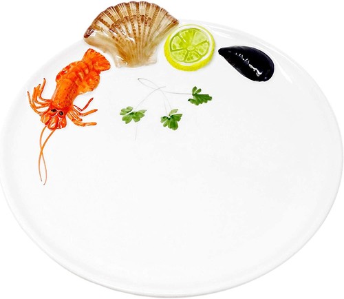 Piatto ceramica rilievo - ceramica,