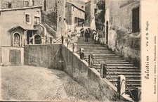 dq308 cartolina palestrina via di s.biagio provincia di roma