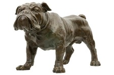 Scultura in bronzo cane