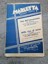 Spartito Marletta edizioni