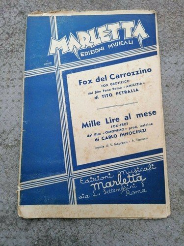 Spartito marletta edizioni - spartito,