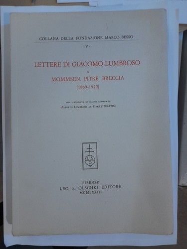 Lettere giacomo lumbroso a - lumbroso,