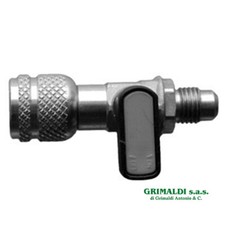 RUBINETTO PER BOMBOLE 1 KG MASCHIO 1/4" PER GAS R600A UNIVERSALE