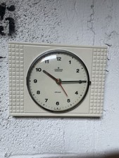 OROLOGIO JUNGHANS VINTAGE CERAMICA ANNI 50 DESIGN MODERNARIATO WALL CLOCK