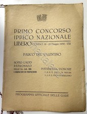 Equitazione - Primo concorso ippico nazionale libero - Torino - 1^ ed. 1930