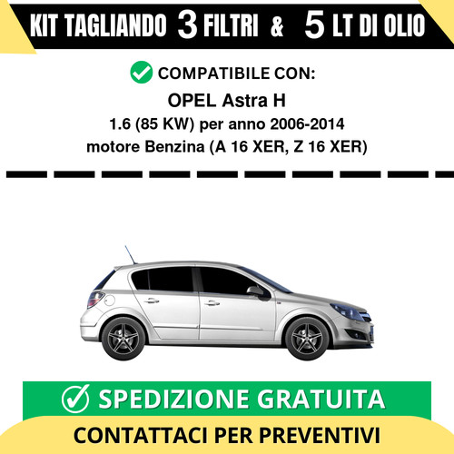 Tagliando per opel - h, 1.6