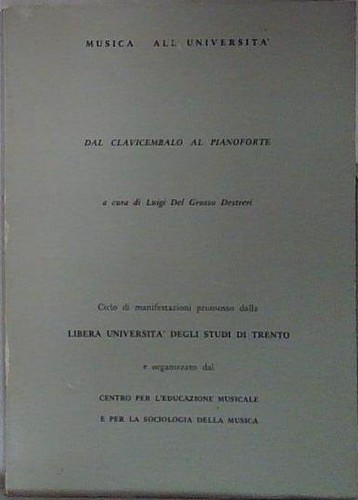 Dal clavicembalo pianoforte - dal,