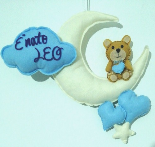 Fiocco nascita bimbo cuore - nascita,