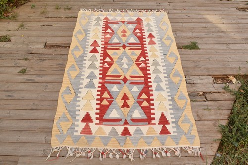 Tappeto kilim turco x67 - kilim, 41''x67''