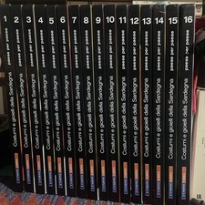 Costumi e gioielli della Sardegna. Paese per paese - 16 volumi - Unione Sarda