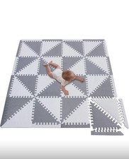 Tappeto Puzzle Tappeto Gioco per Bambini  Con 32 Pezzi Più Cornice