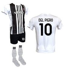 Kit Maglia Del Piero 10 Juventus Pantaloncino Nero e Calzettoni 25-26 ufficiale