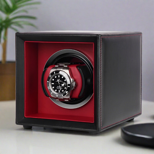 Orologio singolo carica pelle