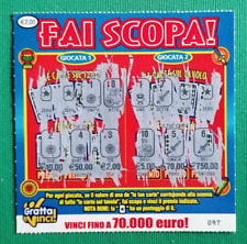 BIGLIETTO GRATTA E VINCI   FAI SCOPA!