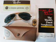 B&L RAY-BAN USA OCCHIALI DA SOLE AVIATORE UV ANNI 80 VINTAGE