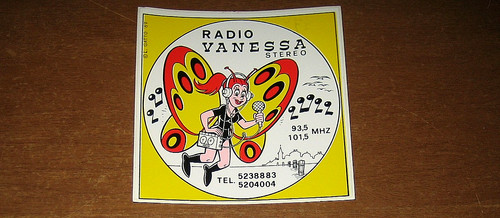 Adesivo radio vanessa - adesivo, stereo