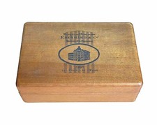 Eberhard & Co. vintage wooden ligth brown watch box for any models.