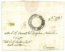 P4015 - PREFILATELICA 1813, DA LODI (ANNULLO IN VERDE RIQUADRATO, E CONSUMATO!)