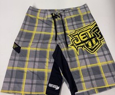 Jet Pilot Boardshorts Swim Surf Trunks Graphic All Over Print anni ' 80 stile SZ 36