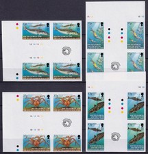 Georgia del Sud 2001 Mi. 327-30 Meerestiere Sealife GRONDAIA PERFORATA a prova di 4