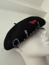 Cappello berretto lana nero