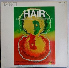 DISCO VINILE 33 GIRI - HAIR - THE AMERICAN TRIBAL LOVE-ROCK MUSICAL