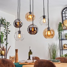 Esszimmer  Vintage Hängelampe & Deckenleuchte Retro-Stil mit Glas Pendelleuchte
