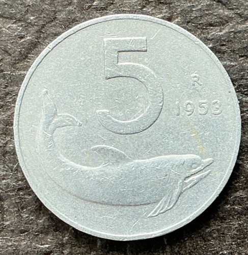 1953 lire italiano coin - 1953,