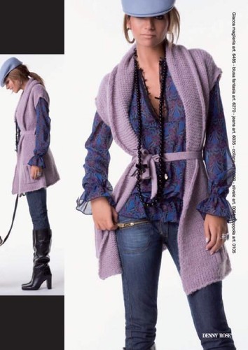 Denny rose giacca maglia - denny,