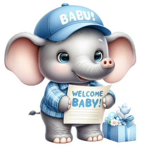 Adesivi auto welcome baby - 8,