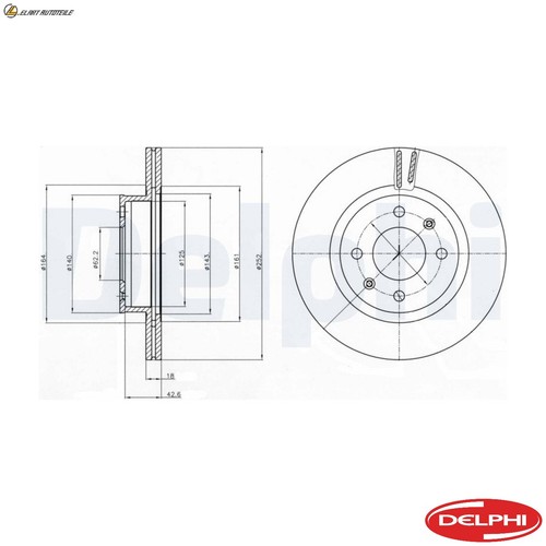 Dischi freno bg4295 per - dischi,