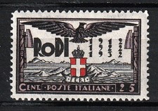 Italia-Colonie 1932 Egeo Ventennale-Decennale Occ. Fascista c25 Mnh** Sassone 68