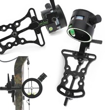 Mirino ad arco composto 1 pin 2 punti obiettivo 0,019" regolazione fibra tiro con l'arco caccia tiro