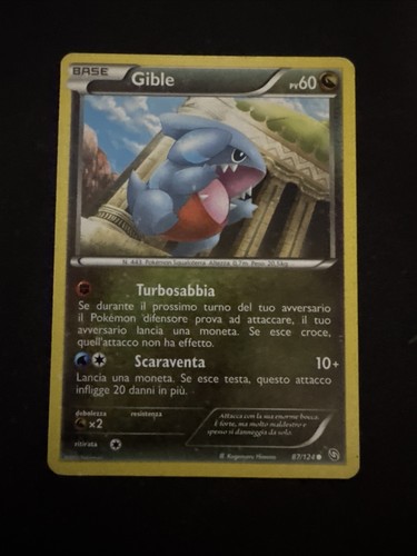 Carta pokemon gible - pokemon,