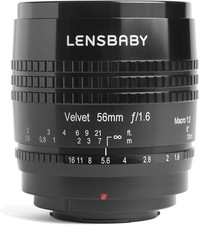 Lensbaby Digital Velvet 56 mm f/1.6 obiettivo principale in metallo per Nikon Z, messa a fuoco manuale