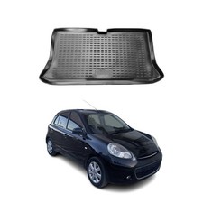 Tappetino bagagliaio bagagliaio per Nissan Micra 2010-2016 gomma TPE nero