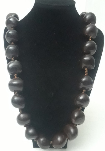Collana vintage marrone - collana,