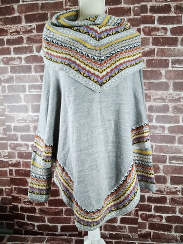 Poncho avvolgente lana - in,