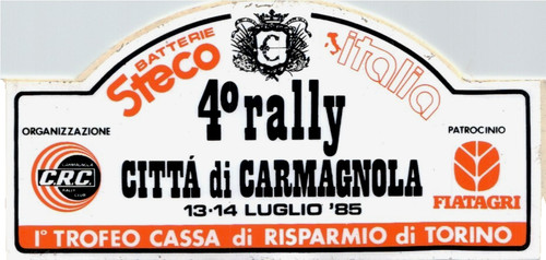 Adesivo vintage rally - adesivo,